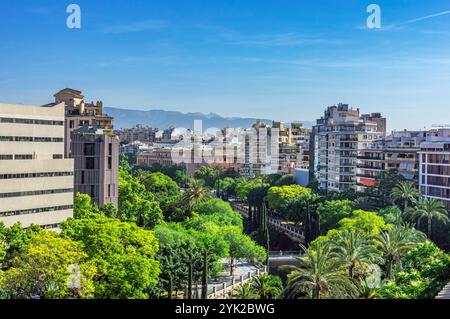 Cityscape Palma, Majorque, Îles Baléares, Espagne, Méditerranée, Europe Banque D'Images