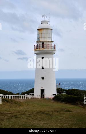 Le phare de Cape Otway, le plus ancien et le plus important phare survivant sur le continent australien, a été construit en 1848 - Cape Otway, Victoria, Australie Banque D'Images