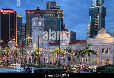 Malaisie, Kuala Lumpur, Merdeka Square, Skyline, Sultan Abdul Samad Building,. Banque D'Images