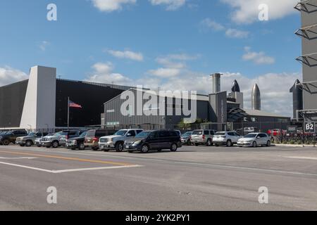 Boca Chica, États-Unis. 16 novembre 2024. Mois après mois, les changements apportés à l'ensemble de l'usine de fusées SpaceX Starship sont impressionnants. 16 novembre 2024 vues pour le lancement de Starship IFT-6. Starbase Boca Chica Texas Cameron County Tesas USA. (Photo de Scott Schilke/SipaUSA) crédit : Sipa USA/Alamy Live News Banque D'Images