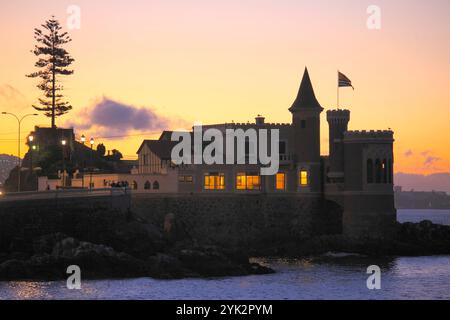 Chili,Vina del Mar,Château de Wulff,monument historique,. Banque D'Images