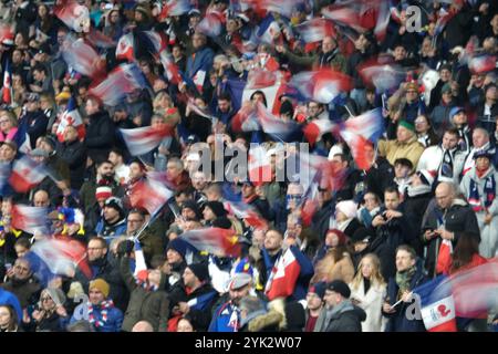 17 novembre 2024, Saint Denis, Seine Saint Denis, France : fan de l'équipe de France JEAN BAPTISTE GROS en action lors des Autumn Nations Series 2024 entre la France et la Nouvelle-Zélande au stade de France - St Denis - France. La France a gagné 30 : 29 (image crédit : © Pierre Stevenin/ZUMA Press Wire) USAGE ÉDITORIAL SEULEMENT! Non destiné à UN USAGE commercial ! Banque D'Images
