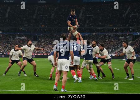 17 novembre 2024, Saint Denis, Seine Saint Denis, France : L'aile de l'équipe de France GABIN VILLIERE en action lors des Autumn Nations Series 2024 entre la France et la Nouvelle-zélande au stade de France - St Denis - France. La France a gagné 30 : 29 (image crédit : © Pierre Stevenin/ZUMA Press Wire) USAGE ÉDITORIAL SEULEMENT! Non destiné à UN USAGE commercial ! Banque D'Images