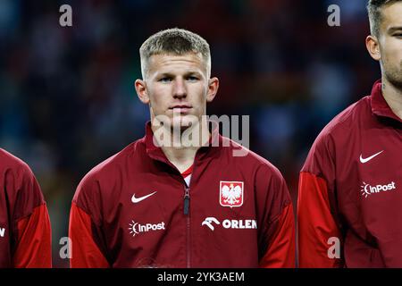 Mateusz Bogusz vu pendant le match de l'UEFA Nations League entre les équipes nationales du Portugal et de Pologne à Estadio do Dragao (Maciej Rogowski) Banque D'Images