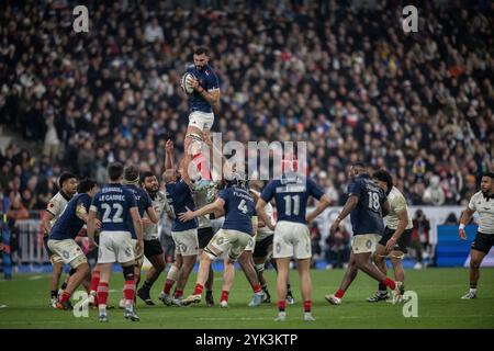 Saint Denis, France. 16 novembre 2024. Charles Ollivon lors du match international de rugby à xv de l'Autumn Nations Series opposant la France et la Nouvelle-Zélande au stade de France à Saint-Denis, au nord de Paris, le 16 novembre 2024. Photo par Eliot Blondet/ABACAPRESS. COM Credit : Abaca Press/Alamy Live News Banque D'Images