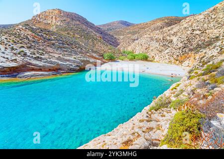 Livadaki Beach, Folegandros Island, Cyclades Islands, Grèce Banque D'Images