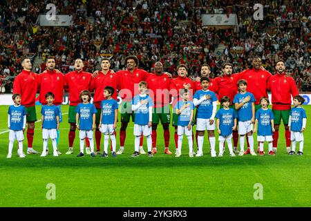 Porto, Portugal. 15 novembre 2024. Équipe Portugal lors de la Ligue des Nations de l'UEFA, phase de Ligue, match de football du jour 5 entre le Portugal et la Pologne le 15 novembre 2024 à Estádio do Dragão à Porto, Portugal - photo Jose Salgueiro/DPPI crédit : DPPI Media/Alamy Live News Banque D'Images