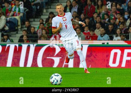 Porto, Portugal. 15 novembre 2024. Mateusz Bogusz de Pologne lors de la Ligue des Nations de l'UEFA, phase de Ligue, match de football du jour 5 entre le Portugal et la Pologne le 15 novembre 2024 à Estádio do Dragão à Porto, Portugal - photo Jose Salgueiro/DPPI crédit : DPPI Media/Alamy Live News Banque D'Images