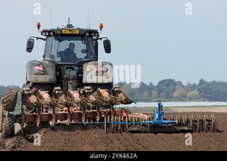 Labourage Sutton Heath Suffolk Royaume-Uni Banque D'Images