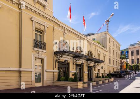 Hôtel Hermitage Monte-Carlo un luxueux hôtel 5 étoiles à Monaco, Sud de la France, Côte d'Azur, Europe Banque D'Images