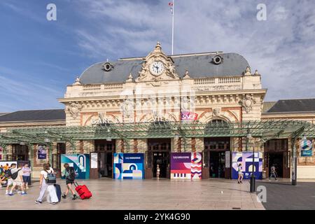 Gare de Nice-ville la gare principale de Nice, Côte d'Azur, Sud de la France, Vieux-Nice, Alpes-Côte dAzur, Europe Banque D'Images