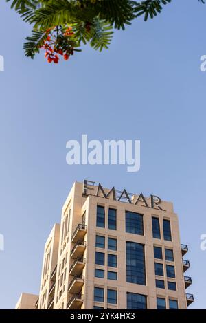 Emaar Towers à Riggat Al Buteen à Dubaï, Émirats arabes Unis. Banque D'Images