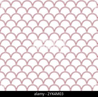 lignes rouges sur fond transparent blanc motif vectoriel transparent. Fond de motif de texture traditionnel chinois abstrait. Décorati linéaire minimaliste Illustration de Vecteur