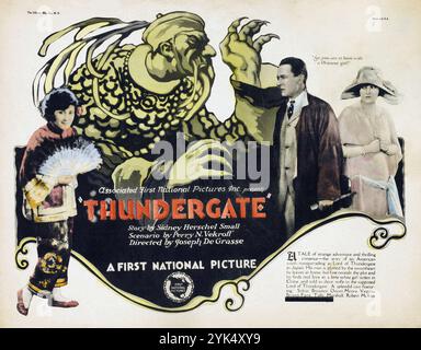 Thundergate (First National, 1923). Title Lobby Card - film silencieux Banque D'Images