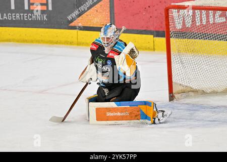 Linz, Autriche. 17 novembre 2024. LINZ, AUTRICHE - 17 NOVEMBRE : Rasmus Tirronen de Steinbach Black Wings Linz lors du match de la Ligue de hockey SUR GLACE DE 2 jours entre Steinbach Black Wings Linz et Migross Supermercati Asiago Hockey à Linz AG Eisarena le 17 novembre 2024 à Linz, Autriche.241117 SEPA 20 029 - 20241117 PD4605 crédit : APA-PictureDesk/Alamy Live News Banque D'Images