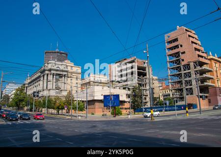 BELGRADE, SERBIE - 18 AOÛT. 2024 : rue de la ville de Belgrade Banque D'Images