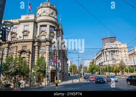 BELGRADE, SERBIE - 18 AOÛT. 2024 : rue de la ville de Belgrade Banque D'Images