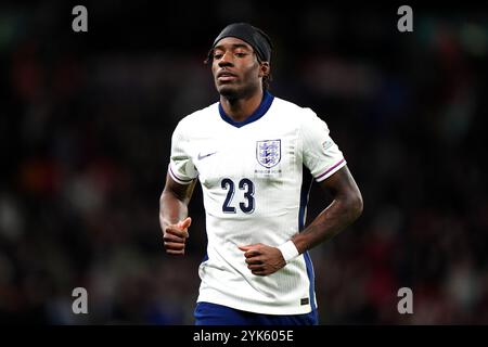 L'Angleterre Noni Madueke lors du match du Groupe B2 de l'UEFA Nations League au stade de Wembley, Londres. Date de la photo : dimanche 17 novembre 2024. Banque D'Images
