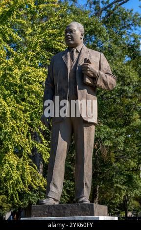 Statue de Martin Luther King Jr, Kelly Ingram Park, Birmingham, Alabama, États-Unis Banque D'Images