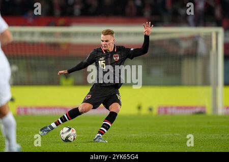 Linz, Autriche. 17 novembre 2024. LINZ, AUTRICHE - 17 NOVEMBRE : Philipp Lienhart, autrichien, lors du match de l'UEFA Nations League 2024/25 League B Group B3 entre l'Autriche et la Slovénie le 17 novembre 2024 à Vienne, Autriche.241117 SEPA 19 038 - 20241117 PD7877 crédit : APA-PictureDesk/Alamy Live News Banque D'Images