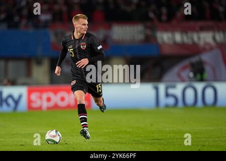 Linz, Autriche. 17 novembre 2024. LINZ, AUTRICHE - 17 NOVEMBRE : Philipp Lienhart, autrichien, lors du match de l'UEFA Nations League 2024/25 League B Group B3 entre l'Autriche et la Slovénie le 17 novembre 2024 à Vienne, Autriche.241117 SEPA 19 043 - 20241117 PD8089 crédit : APA-PictureDesk/Alamy Live News Banque D'Images