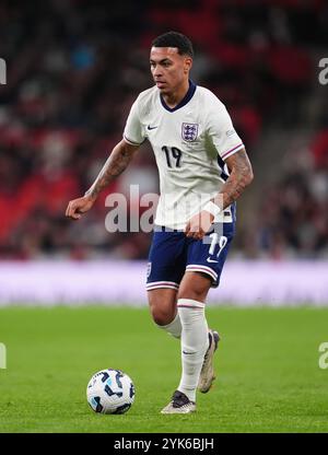 L'Angleterre Morgan Rogers lors du match du Groupe B2 de l'UEFA Nations League au stade de Wembley à Londres. Date de la photo : dimanche 17 novembre 2024. Banque D'Images