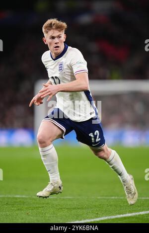 Lewis Hall de l'Angleterre lors du match du Groupe B2 de l'UEFA Nations League au stade de Wembley, Londres. Date de la photo : dimanche 17 novembre 2024. Banque D'Images