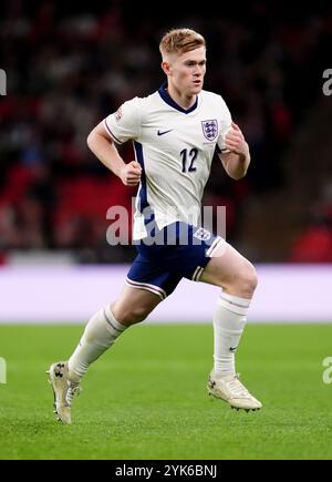 Lewis Hall de l'Angleterre lors du match du Groupe B2 de l'UEFA Nations League au stade de Wembley, Londres. Date de la photo : dimanche 17 novembre 2024. Banque D'Images