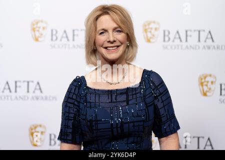Hazel Irvine arrive aux BAFTA Scotland Awards au DoubleTree by Hilton Glasgow Central. Date de la photo : dimanche 17 novembre 2024. Banque D'Images