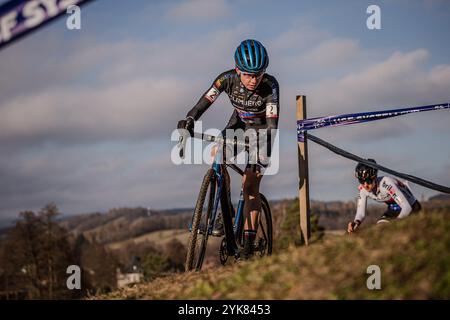 HSF SYSTEM CUP 2024, CUP tchèque en cyclocross, cyclocross, Viktoria Chladonova, le 16 novembre 2024, Rymarov, république tchèque. (CTK photo/Jan Brychta) Banque D'Images