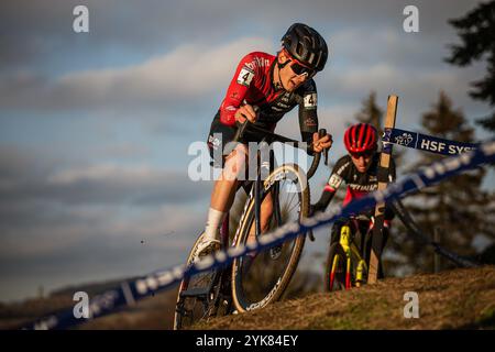 HSF SYSTEM CUP 2024, CUP tchèque en cyclocross, UCI C2, cyclocross, Vaclav Jezek, le 16 novembre, 2024, Rymarov, république tchèque. (CTK photo/Jan Brychta) Banque D'Images