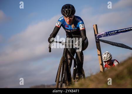 HSF SYSTEM CUP 2024, CUP tchèque en cyclocross, cyclocross, Simona Spesna, le 16 novembre 2024, Rymarov, république tchèque. (CTK photo/Jan Brychta) Banque D'Images