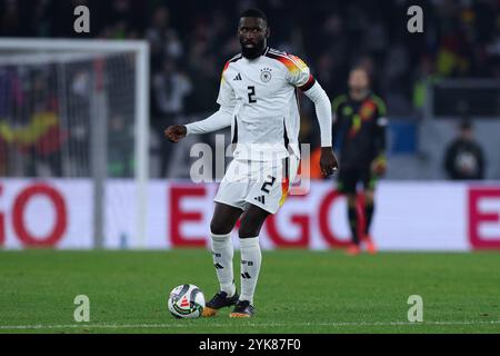 Fribourg, Allemagne. 16 novembre 2024. Fussball UEFA Nations League Deutschland - Bosnien-Herzegowina am 16.11.2024 im Europa-Park Stadion in Fribourg Antonio Ruediger ( Deutschland ) la réglementation DFB interdit toute utilisation de photographies comme séquences d'images et/ou quasi-vidéo. Foto : Revierfoto crédit : ddp Media GmbH/Alamy Live News Banque D'Images