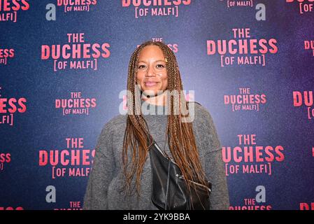 Soirée de presse de la Duchesse de Malfi au Trafalgar Theatre - arrivées avec : Angela Griffin où : Londres, Royaume-Uni quand : 16 Oct 2024 crédit : Laura Rose/WENN Banque D'Images