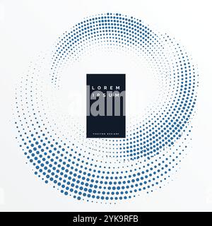 Demi-teinte de fond de la conception circulaire Illustration de Vecteur