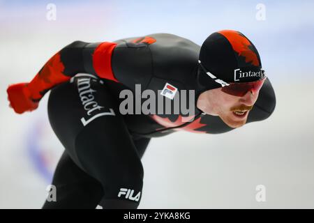 Aomori, Japon. 16 novembre 2024. Graeme Fish (CAN) patinage de vitesse : 2025 ISU quatre continents Championnats de patinage de vitesse hommes 5000m à YS Arena Hachinohe à Aomori, Japon . Crédit : AFLO SPORT/Alamy Live News Banque D'Images