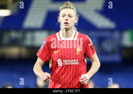 Liverpool, Royaume-Uni. 17 novembre 2024. Goodison Park, Liverpool, Angleterre, 17 novembre 2024 : Yana Daniels (20 Liverpool) après le match de Super League Barclays Womens entre Everton et Liverpool au Goodison Park à Liverpool, Angleterre, le 17 novembre 2024. (Sean Chandler/SPP) crédit : photo de presse sportive SPP. /Alamy Live News Banque D'Images