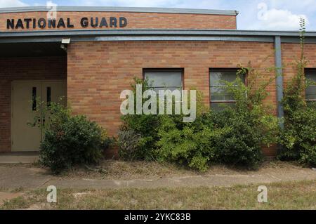 Tyler, TX - 28 août 2024 : arsenal abandonné de la Garde nationale du Texas situé à Tyler Texas Banque D'Images