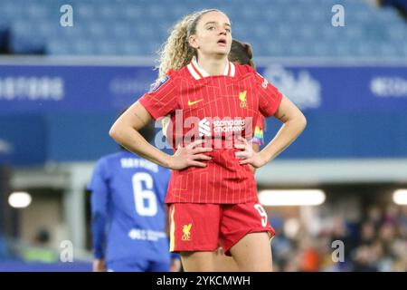 Liverpool, Royaume-Uni. 17 novembre 2024. Goodison Park, Liverpool, Angleterre, 17 novembre 2024 : Leanne Kiernan (9 Liverpool) lors du match de Super League Barclays Womens entre Everton et Liverpool au Goodison Park à Liverpool, Angleterre, le 17 novembre 2024. (Sean Chandler/SPP) crédit : photo de presse sportive SPP. /Alamy Live News Banque D'Images