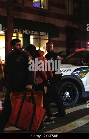 Manhattan, New York, Deer. 18 novembre 2024. (nouveau) vol sur cible. 17 novembre 2024, manhattan, New york, états-unis : vol sur cible au 255 greenwich Street à manhattan. Le suspect a été appréhendé lors d'une tentative de vol à l'étalage. Aucun blessé n'a été signalé. Charges en attente et incident survenu vers 21h30. (Crédit image : © Aleksandrs Gprecigs/TheNEWS2 via ZUMA Press Wire) USAGE ÉDITORIAL SEULEMENT! Non destiné à UN USAGE commercial ! Banque D'Images