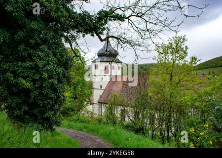 L'église de Forchtenberg, une ville en Allemagne, Hohenlohe à côté de Schwaebisch Hall, lieu de naissance de la célèbre Sophie Scholl Banque D'Images