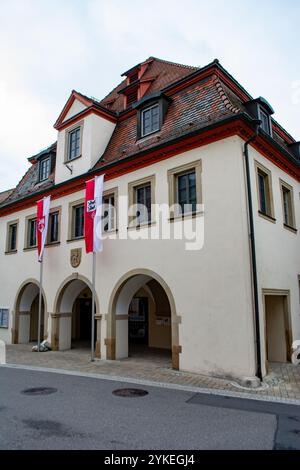 La mairie de Forchtenberg, une ville en Allemagne, Hohenlohe à côté de Schwaebisch Hall, lieu de naissance de la célèbre Sophie Scholl Banque D'Images