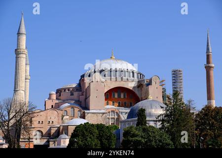 Extérieur de la Grande Mosquée Hagia Sophia. Architecture byzantine Banque D'Images