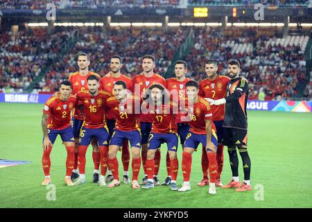 Córdoba, 10/15/2024. Match de Ligue des Nations entre l'équipe nationale espagnole et la Serbie au stade El Arcángel avec un score de 3-0 en faveur de l'Espagne. Photo : Valerio Merino. ARCHOR. Crédit : album / Archivo ABC / Valerio Merino Banque D'Images