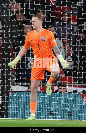 Londres, Royaume-Uni. 17 novembre 2024. Jordan Pickford (Everton) de l'Angleterre en action lors du match du Groupe 2 de l'UEFA Nations League entre l'Angleterre et la République d'Irlande au stade de Wembley, Londres, le 17 novembre 2024 crédit : action Foto Sport/Alamy Live News Banque D'Images