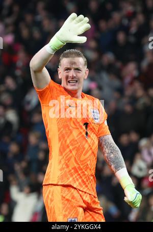 Londres, Royaume-Uni. 17 novembre 2024. Jordan Pickford (Everton) de l'Angleterre en action lors du match du Groupe 2 de l'UEFA Nations League entre l'Angleterre et la République d'Irlande au stade de Wembley, Londres, le 17 novembre 2024 crédit : action Foto Sport/Alamy Live News Banque D'Images