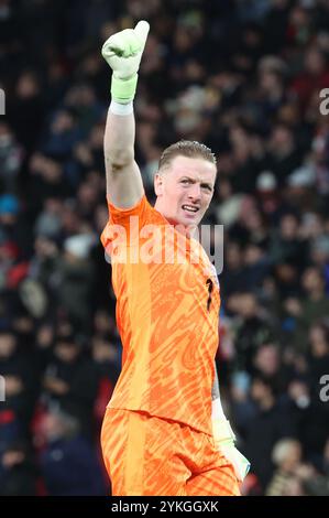 Londres, Royaume-Uni. 17 novembre 2024. Jordan Pickford (Everton) de l'Angleterre en action lors du match du Groupe 2 de l'UEFA Nations League entre l'Angleterre et la République d'Irlande au stade de Wembley, Londres, le 17 novembre 2024 crédit : action Foto Sport/Alamy Live News Banque D'Images