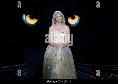 Rome, Italie. 31 octobre 2024. Flavia Vento assiste au premier épisode de l'émission de télévision Rai 'Belve' aux studios Fabrizio Frizzi. (Photo de Mario Cartelli/SOPA images/SIPA USA) crédit : SIPA USA/Alamy Live News Banque D'Images