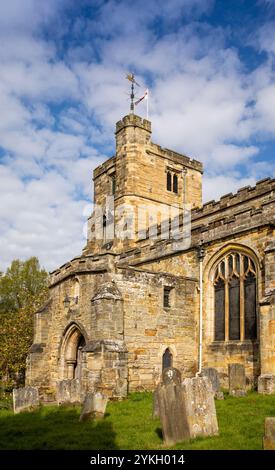 Royaume-Uni, Kent, Weald of Kent, Cranbrook, St Dunstan’s Church, avec chambre au-dessus du porche Banque D'Images