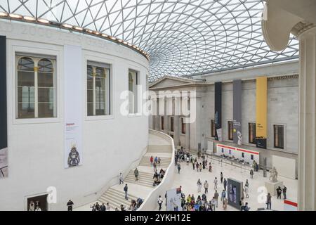 British Museum, cour intérieure, toit en forme de dôme, atrium, musée, architecte Norman Foster, Londres, région de Londres, Angleterre, Grande-Bretagne Banque D'Images